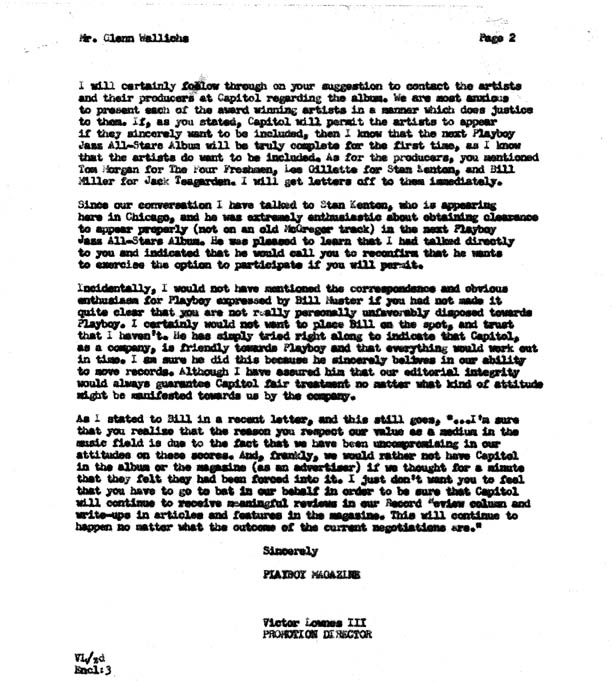 playboy correspondence
